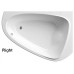 RAVAK Badewanne LoveStory II PU Plus R 196x139 schneeweiß C781000000