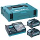 Makita 191J97-1 Set Li-ion XGT 40V 2xBL4040 Akku + DC40RA Ladegerät + Makpac Gr.1