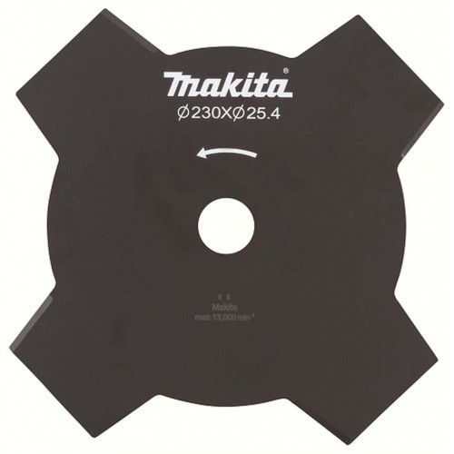 Makita 195150-5 Grasschneideblatt, 4 Flügel 230 x 25,4x 1,8mm