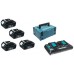 Makita 197720-6 Power Source Kit 3.0Ah 4x Akku BL1830+Ladegerät DC18RD Makpac Gr. 3