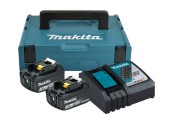 Makita 197952-5 Power Source Kit 18V 3Ah, 2x Akku BL1830B + Ladegerät DC18RC, MakPack Gr.1