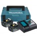 Makita 197952-5 Power Source Kit 18V 3Ah, 2x Akku BL1830B + Ladegerät DC18RC, MakPack Gr.1