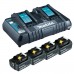 Makita 199485-6 Power Source Kit Li-ion LXT 18V 4xBL1860B + DC18RD/karton