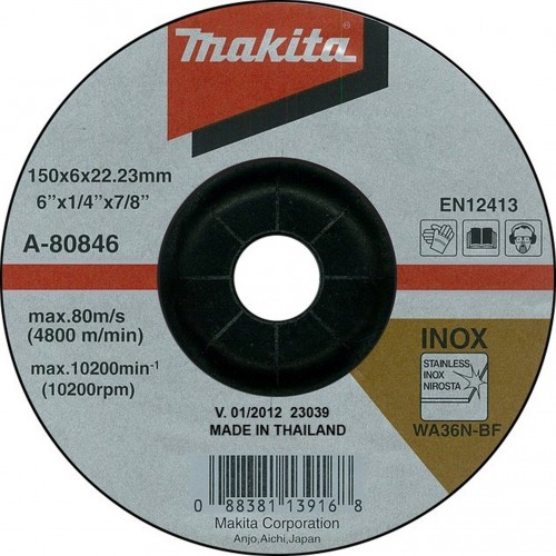 Makita A-80846 Schruppscheibe 150x6x22mm Inox (1 Stück)