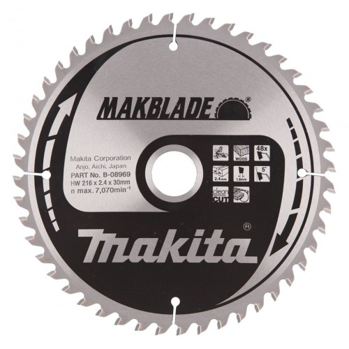 Makita B-32764 Kreissägeblatt, 216 x 30 mm, 48 Zähne