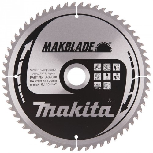 Makita B-09008 Kreissägeblatt 250x30mm 60Z