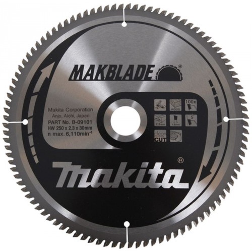 Makita B-09101 Kreissägeblatt 250x30mm 100Z