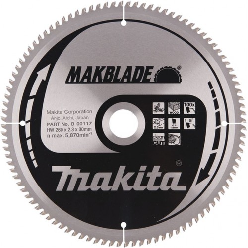 Makita B-32873 Kreissägeblatt 260x30mm 100Z