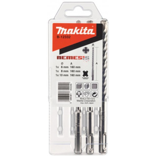 Makita B-12332 Nemesis SDS-Plus Bohrer-Set 3-tlg. 6/8/10x160mm