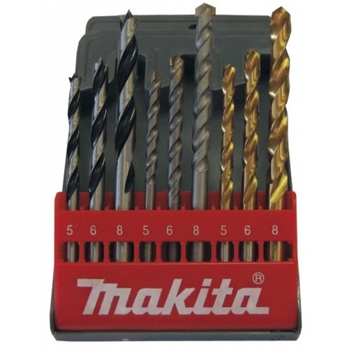 Makita D-08660 Bohrer-Set 9-tlg. für Holz-Metall-Beton