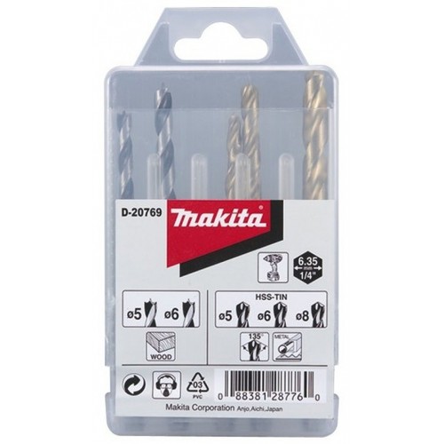 Makita D-20769 Bohrer-Set 1/4"