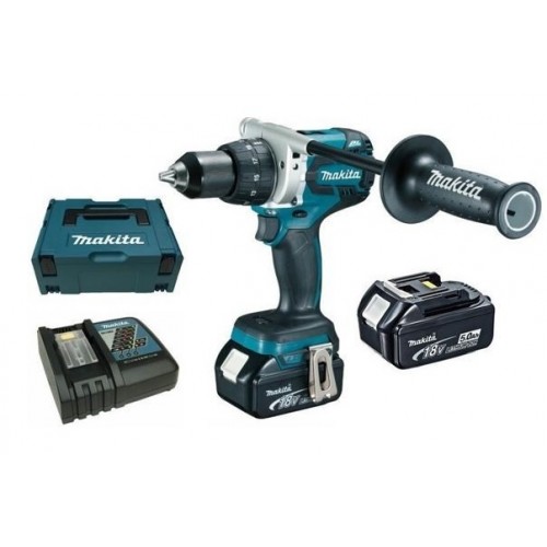 Makita DDF481RTJ Akku-Bohrschrauber 2x Akku 18V 5,0 Ah, MAKPAC Gr. 2