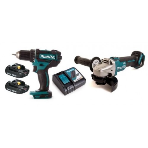 Makita S17E4-P6 Akku Spezial Set DDF482RAE + DGA504Z + 2xAkku BL1820B +Ladegerät DC18RC Makita S17E4-P6 Akku Spezial Set DDF482RAE + DGA504Z + 2xAkku BL1820B +Ladegerät DC18RC