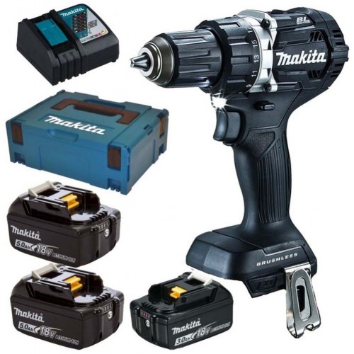 Makita DDF484BJX1 Akku-Bohrschrauber (18V/2x5.0Ah+1x3.0Ah), Makpac Gr.2