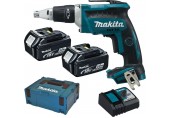 MAKITA DFS452RTJ Akku-Schnellbauschrauber Li-ion LXT (2x 5,0Ah/18V), Makpac