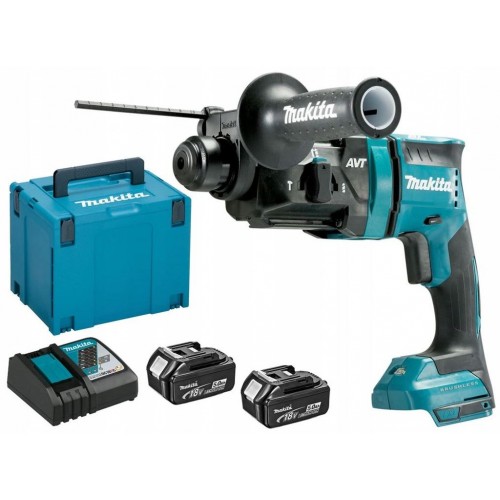 Makita DHR182RTJ Akku-Bohrhammer SDS-Plus Li-ion LXT 2x5,0Ah/18, Makpac