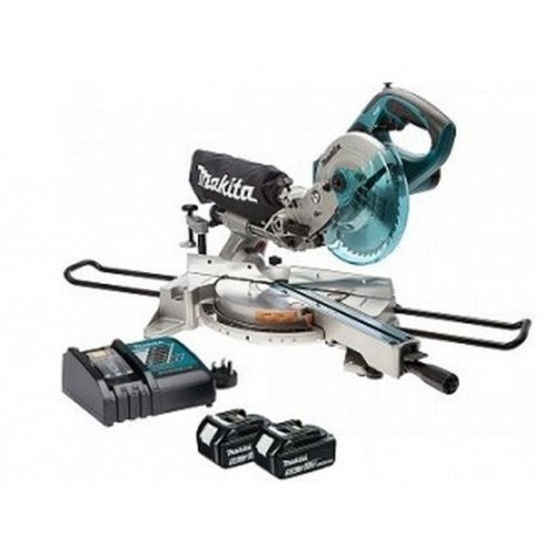 Makita DLS713RTE Akku-Kapp- und Gehrungssäge 190mm, Li-ion 18V/5,0Ah