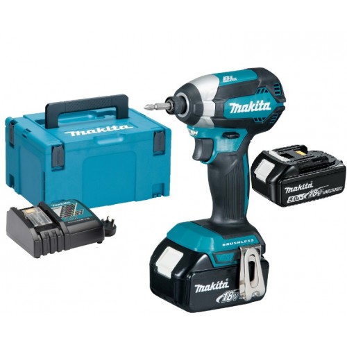 Makita DTD153RTJ Akku-Schlagschrauber 1/4" Li -ion (2x5,0Ah/18V/170Nm) Makpac 2