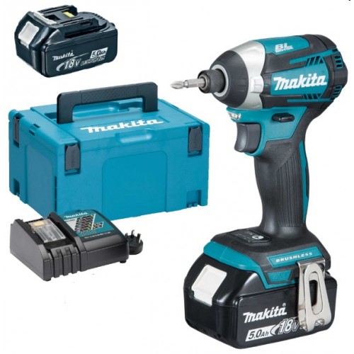 Makita DTD154RTJ Akku-Schlagschrauber 18V/5,0 Ah, Makpac