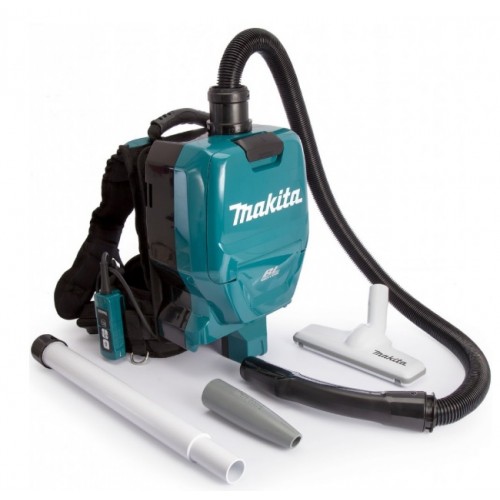 Makita DVC265ZXU Akku-Staubsauger Rucksackstaubsauger Li-ion 2x18V, Solo ohne Akku