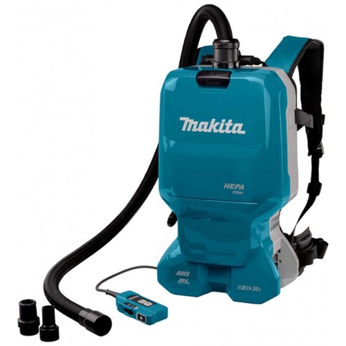 Makita DVC665ZU Akku-Rucksackstaubsauger 2x18V