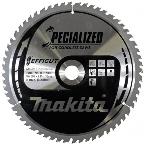 Makita E-08888 TCT Sägeblatt Efficut 216mmx30mm 60T