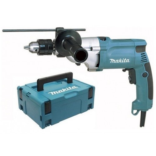 Makita HP2050HJ Schlagbohrmaschine 1,5 -13mm,2-Gang-Getriebe, 720W, Makpac 1