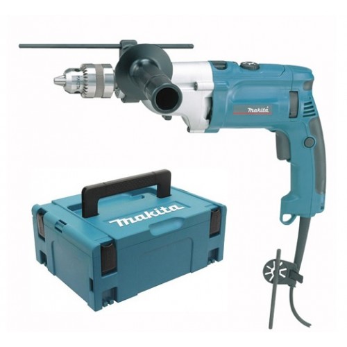 Makita HP2070J Schlagbohrmaschine 1,5-13mm, 2-Gang-Getriebe 1010W, Makpac