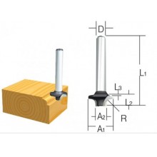 Makita D-09357 Fräser Rundkanten, 6mm