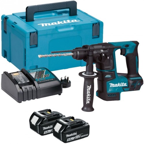 Makita DHR171RTJ Akku-Bohrhammer SDS-Plus 1,2J, Li-ion Li-ion LXT (2x5,0Ah/18V) Makpac