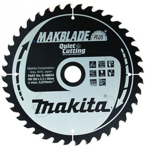 Makita B-32633 Sägeblatt 260 x 30 mm x 100Z