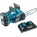 Makita Akku-Kettensäge Set DUC252PF2 mit 2x Akku 3.0 Ah und Doppel Schnellladegerät