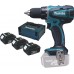 Makita Ak­ku-Bohrschrauber 18V/3,0 Ah, 3x Akku DDF456RF3J