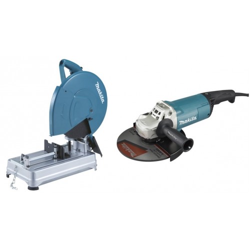 Makita S17E4-P3 Spezial Set Trennschleifmaschine 2414EN +Winkelschleifer GA9061R