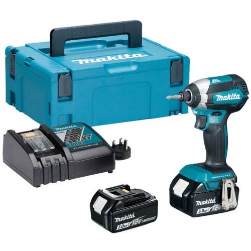 Makita DTD153RFJ Akku-Schlagschrauber 1/4" Li-ion Li-ion LXT 18V/3,0Ah, Makpac 2