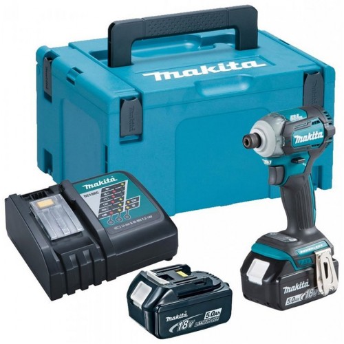 Makita DTD170RTJ Akku-Schlagschrauber 1/4" Li -ion 18V/5,0Ah, Makpac