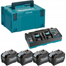 Makita set Li-ion XGT 40V 4xBL4080F+DC40RB+Makpac 1910A8-3