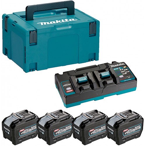 Makita set Li-ion XGT 40V 4xBL4080F+DC40RB+Makpac 1910A8-3 Makita set Li-ion XGT 40V 4xBL4080F+DC40RB+Makpac 1910A8-3