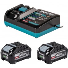 Makita set Li-ion XGT 40V 2xBL4040F+DC40RA 1916Y1-1