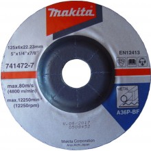 Makita 741472-7 Schruppscheibe 125x6x22,23mm Metall