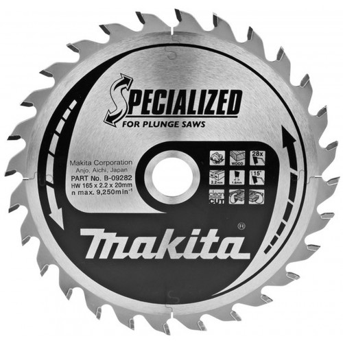 MAKITA B-09282 Sägeblatt 165x20 28Z = alt B-07434