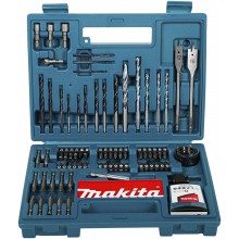 Makita B-53811 Bit-/Bohrer-Set 100-teilig Inkl. Bithalter