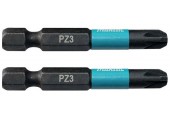 Makita B-63769 Torsion Bit 1/4" Impact Black PZ3, 50mm/2Stk.