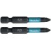 Makita B-63747 Torsion Bit 1/4" Impact Black PZ1, 50mm/2Stk.