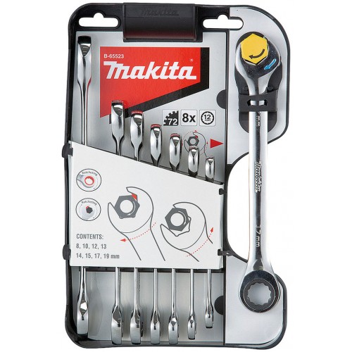 Makita B-65523 Maulschlüssel Ringratschen Set