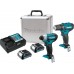 Makita CLX224X Akku-Set DF333DZ+TD110DZ Li-ion CXT 12V (2x1,5Ah+DC10WD+Metallkoffer)