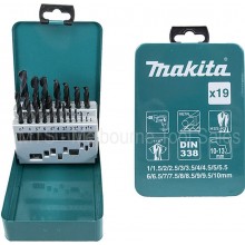 Makita D-54081 Metallbohrer HSS-R 1-10mm (0,5mm), 19Tlg.