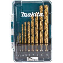 Makita D-72849 Metallbohrer HSS-TiN, 1-10mm (1mm), 10Tlg.