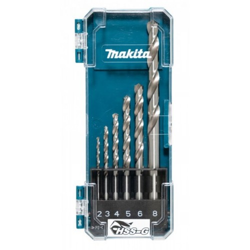 Makita D-75742 Metallbohrer-Set, HSS-G 2,3,4,5,6,8mm