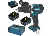 Makita DDF458RTJ Akku-Bohrschrauber Li-ion LXT (18V/2x5,0Ah) Makpac